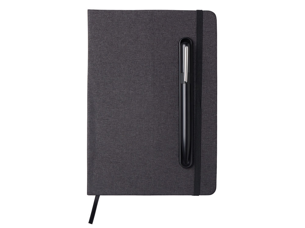 Блокнот А5 NotaBene с металлической шариковой ручкой и подставкой для телефона