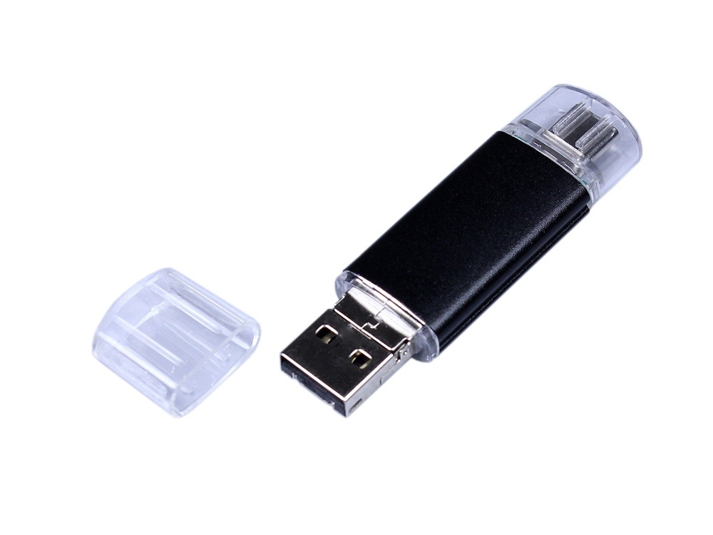 Флеш-накопитель 32 Гб с интерфейсами USB 3.0, micro USB и Type-C