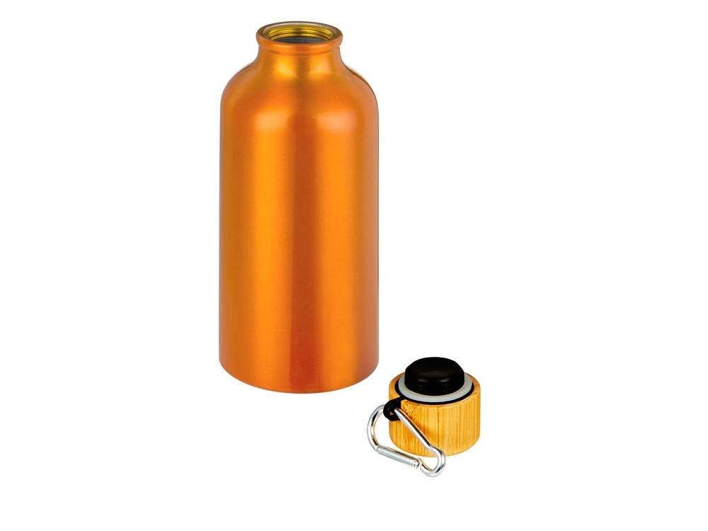 Бутылка Hip S Bamboo с карабином, 400 мл