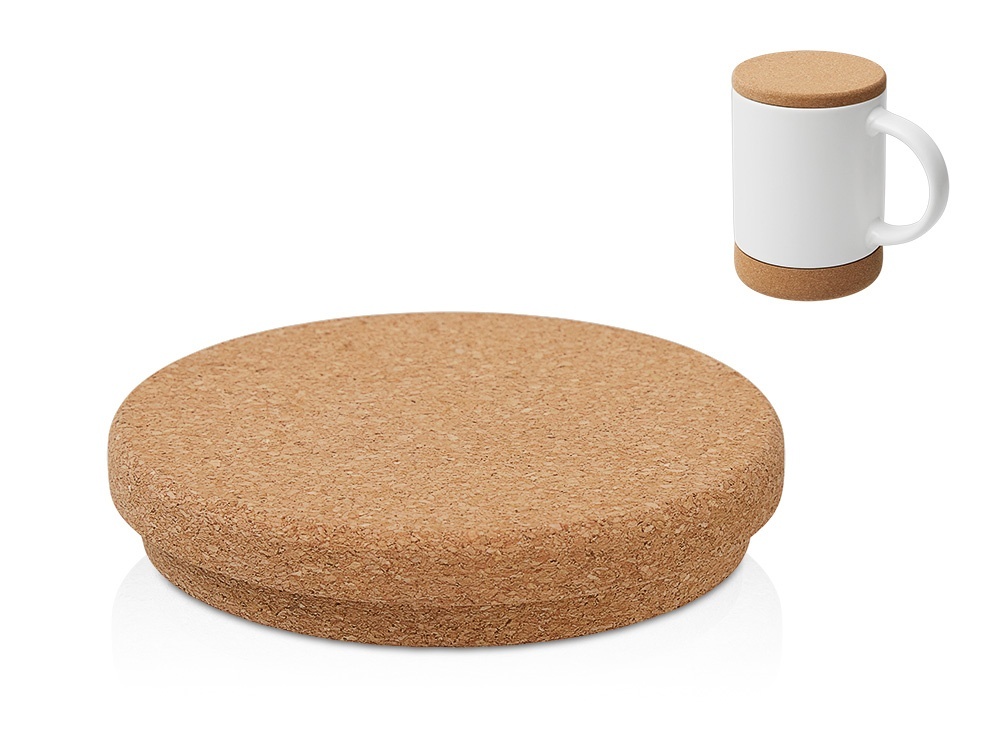 Кружка с пробковым дном и крышкой Корк & Бон