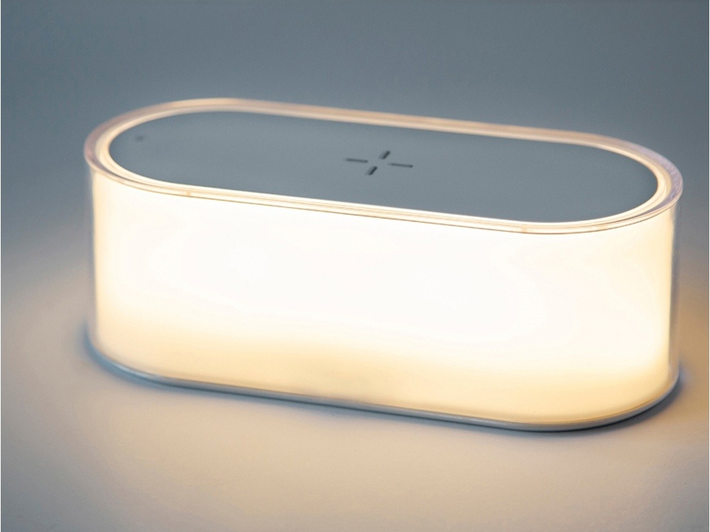 Ночник с беспроводной зарядкой и RGB подсветкой Miracle, 15 Вт