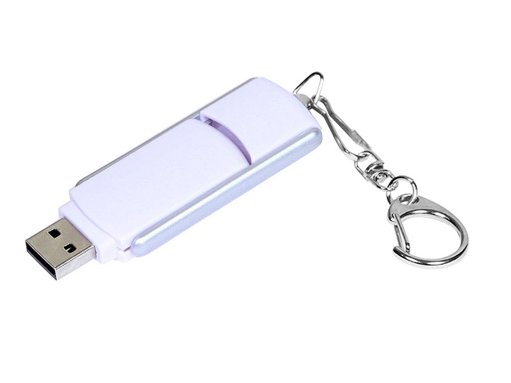 Промо флеш-накопитель USB 2.0 на 8 Гб с выдвижным корпусом прямоугольной формы