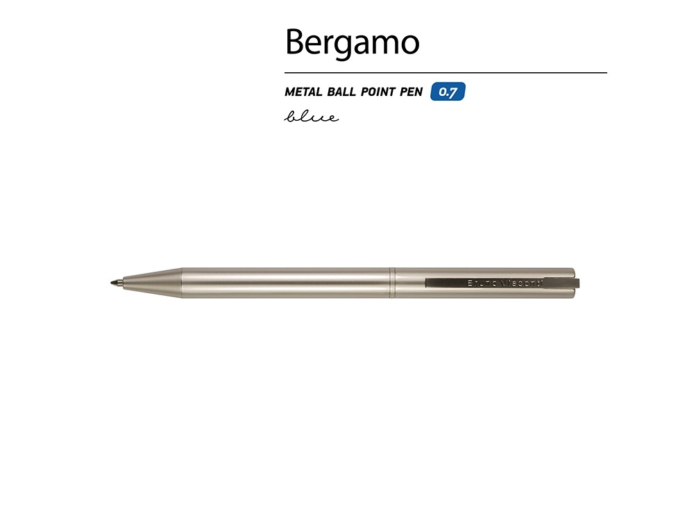 Ручка металлическая шариковая Bergamo