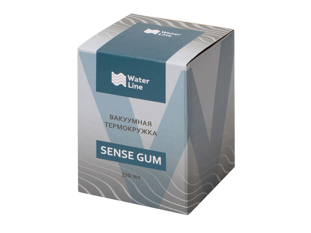 Вакуумная термокружка Sense Gum, непротекаемая крышка, soft-touch