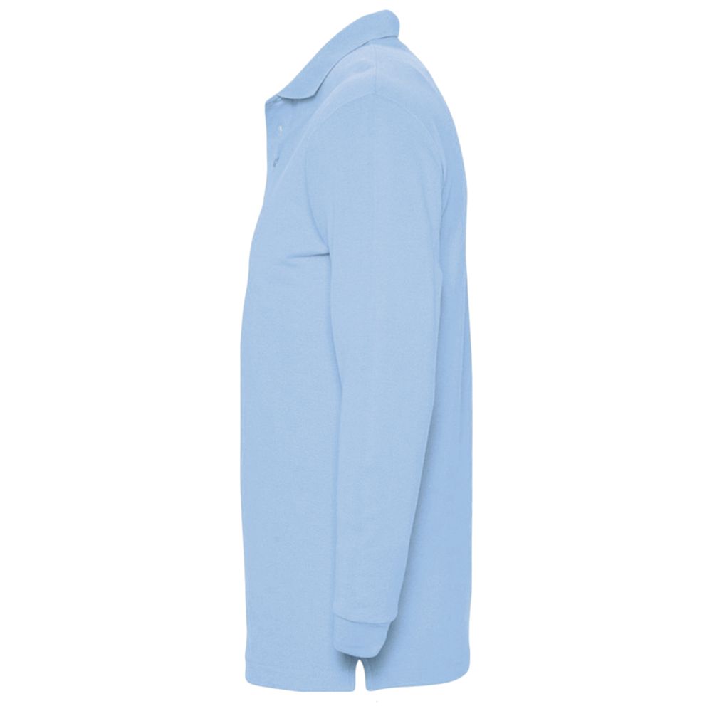 Рубашка поло мужская с длинным рукавом Winter II 210 ярко-зеленая