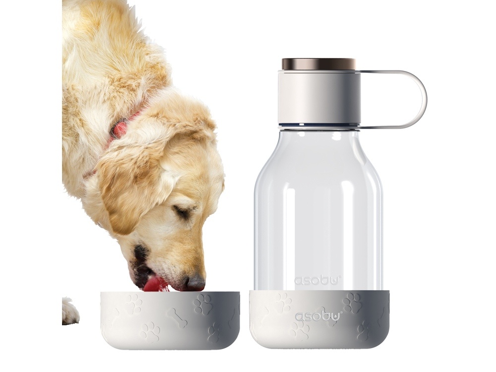 Бутылка для воды 2-в-1 Dog Bowl Bottle со съемной миской для питомцев, 1500 мл