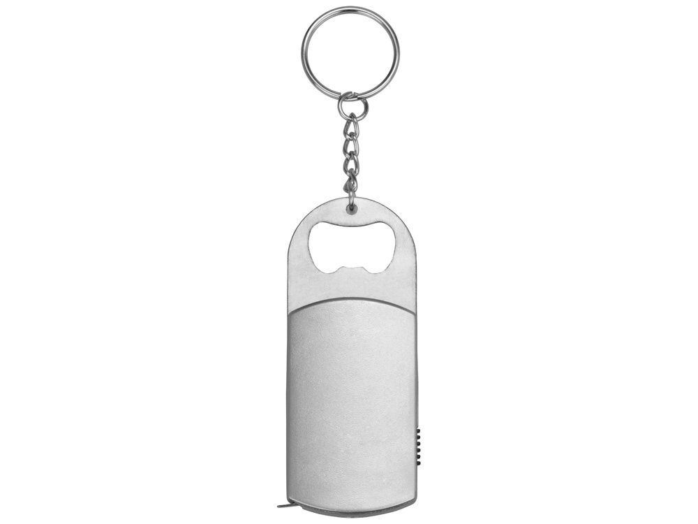 Брелок-открывалка с рулеткой и фонариком Open