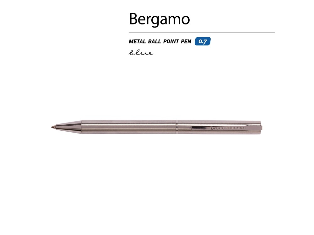 Ручка металлическая шариковая Bergamo