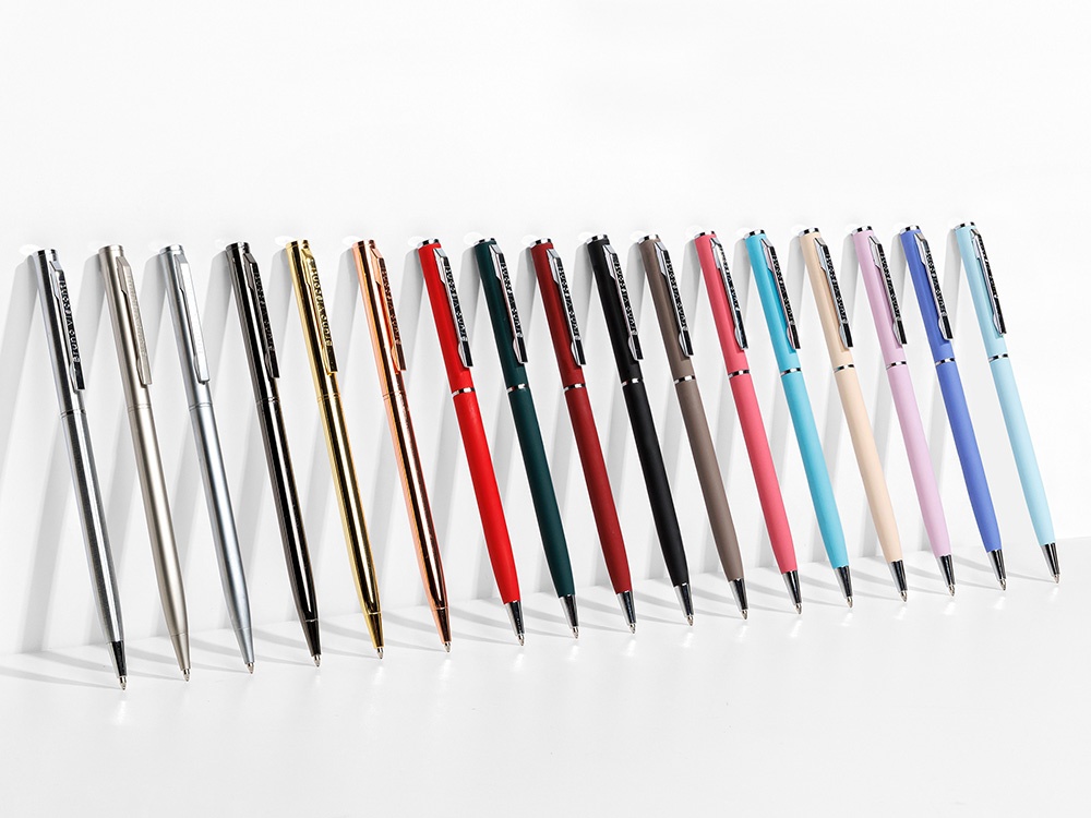 Ручка металлическая шариковая Palermo, софт-тач