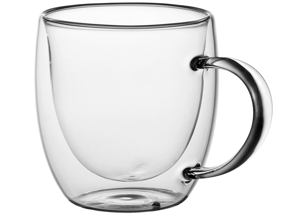 Кружка с двойными стенками на подставке с ложкой Teatrio