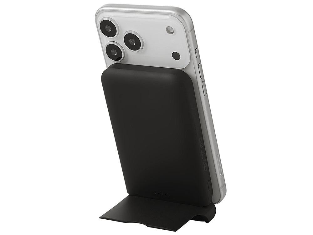 Беспроводной внешний аккумулятор с подсветкой лого и подставкой Magflash, 10000 мАч, 15 Вт