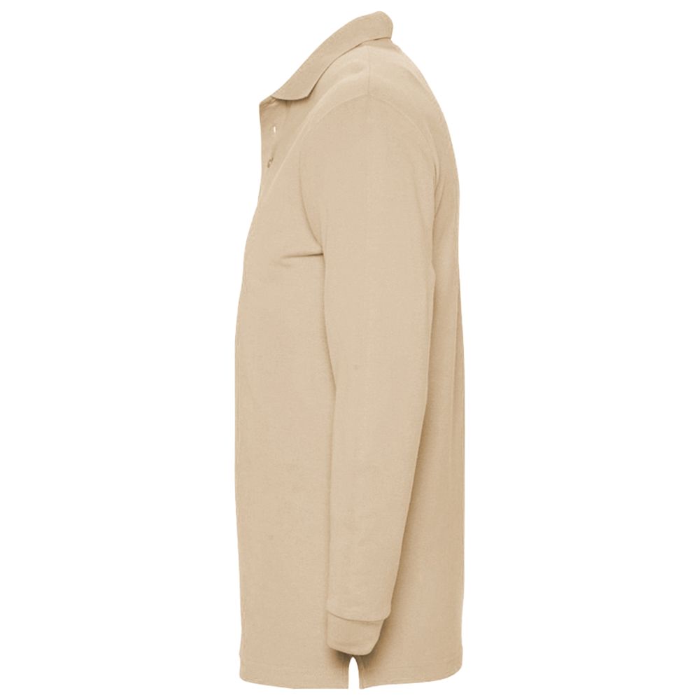 Рубашка поло мужская с длинным рукавом Winter II 210 ярко-зеленая