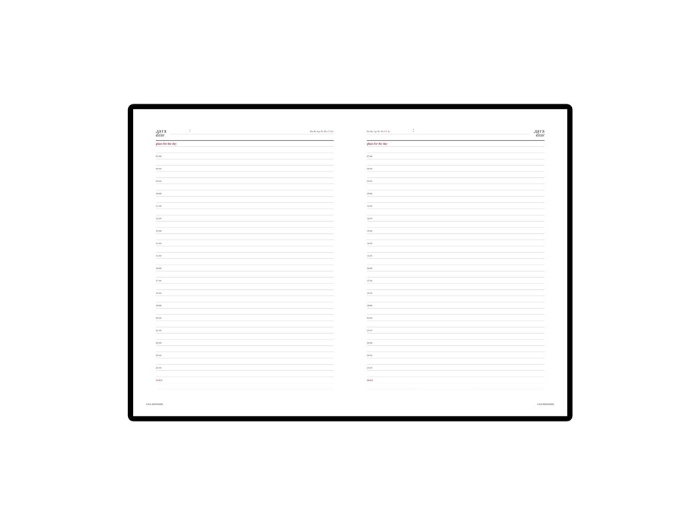 Ежедневник недатированный А6+ Sidney Nebraska с серебряным срезом