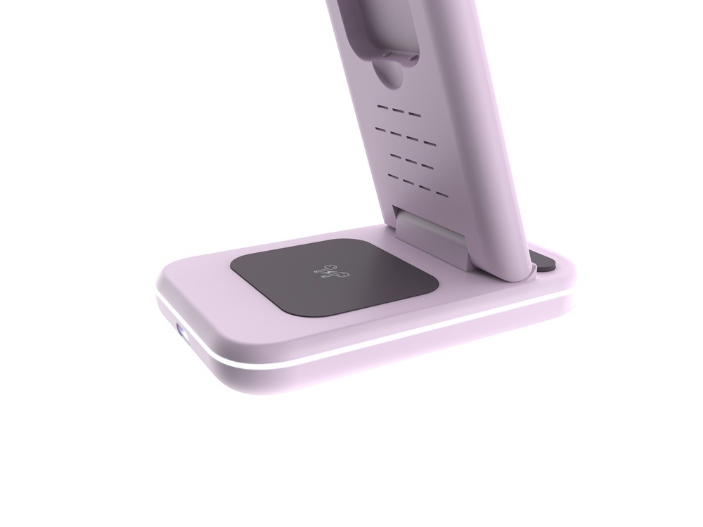 Беспроводное зарядное устройство 3-в-1 WS-304, 15 Вт