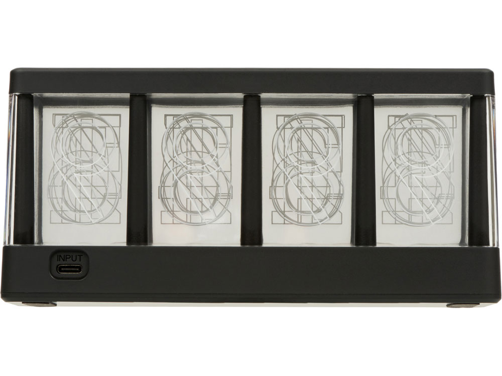 Часы с LED-подсветкой и беспроводной зарядкой Cyber, 10 Вт