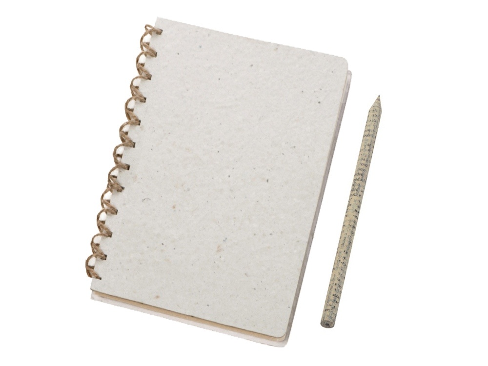 Блокнот А6 с бумажным карандашом и семенами цветов микс