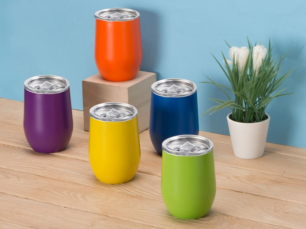 Вакуумная термокружка Sense, непротекаемая крышка, крафтовая упаковка