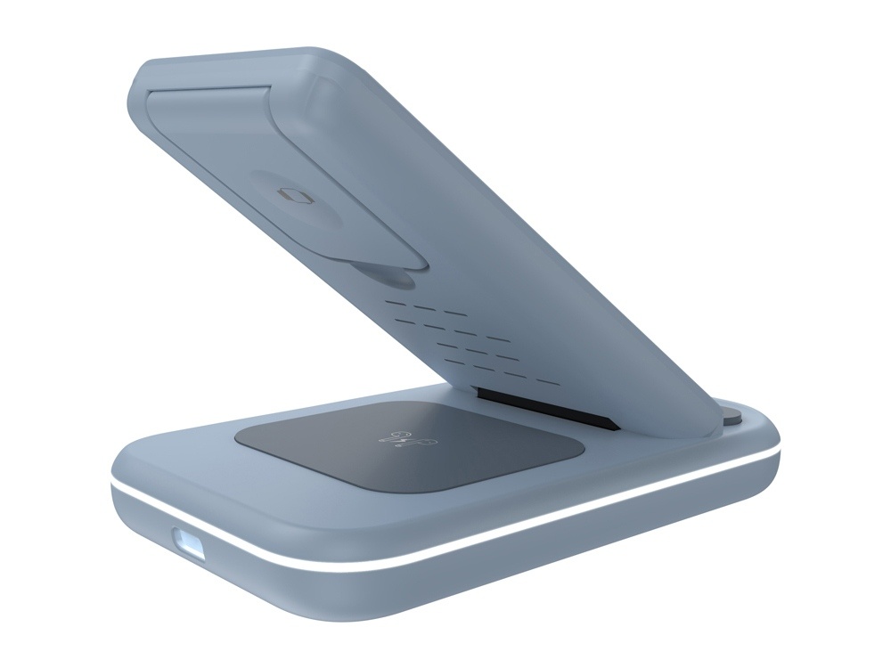 Беспроводное зарядное устройство 3-в-1 WS-304, 15 Вт